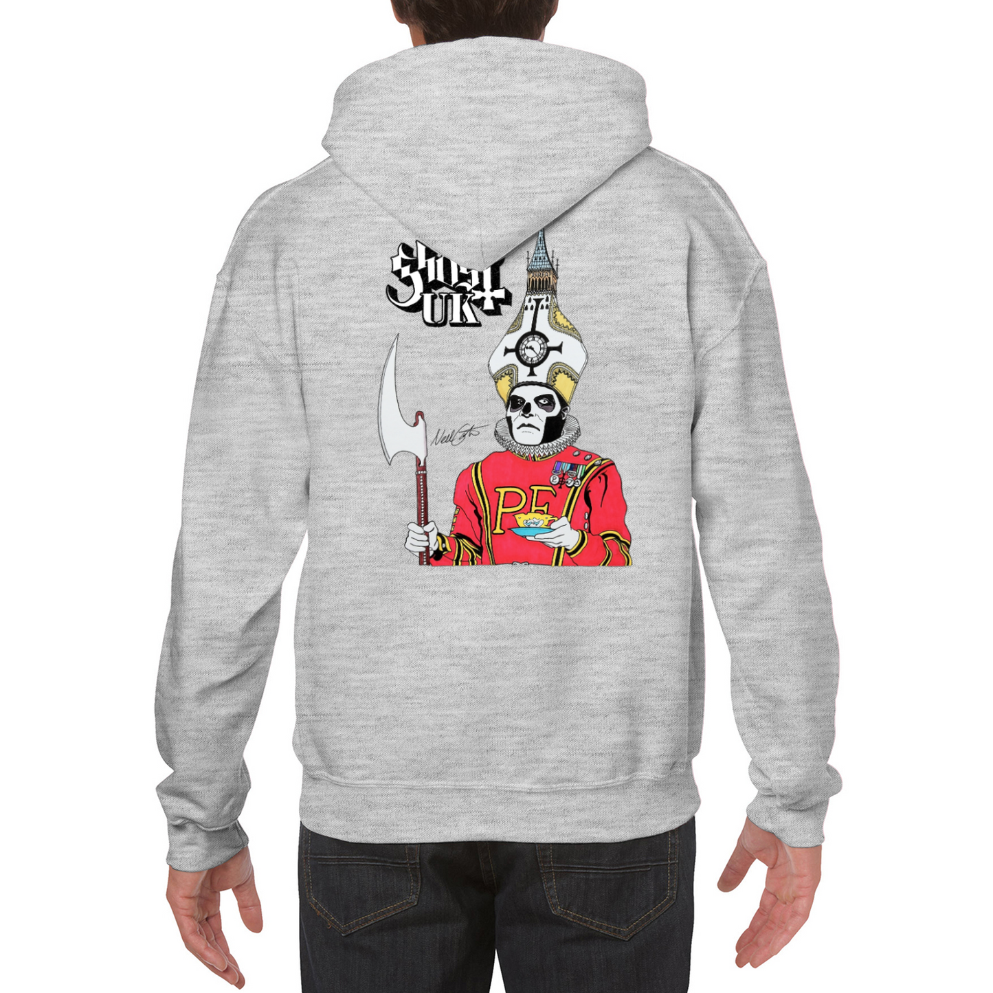 Ghost UK Papa III Grey Unisex Hoodie