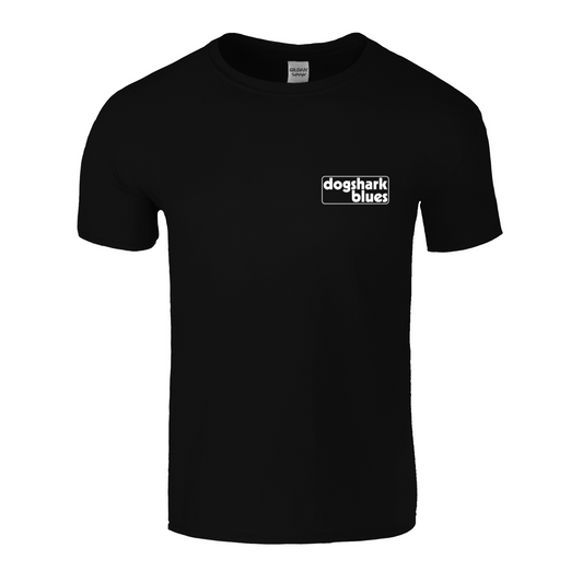 Dogshark Blues Small Logo Black T-Shirt