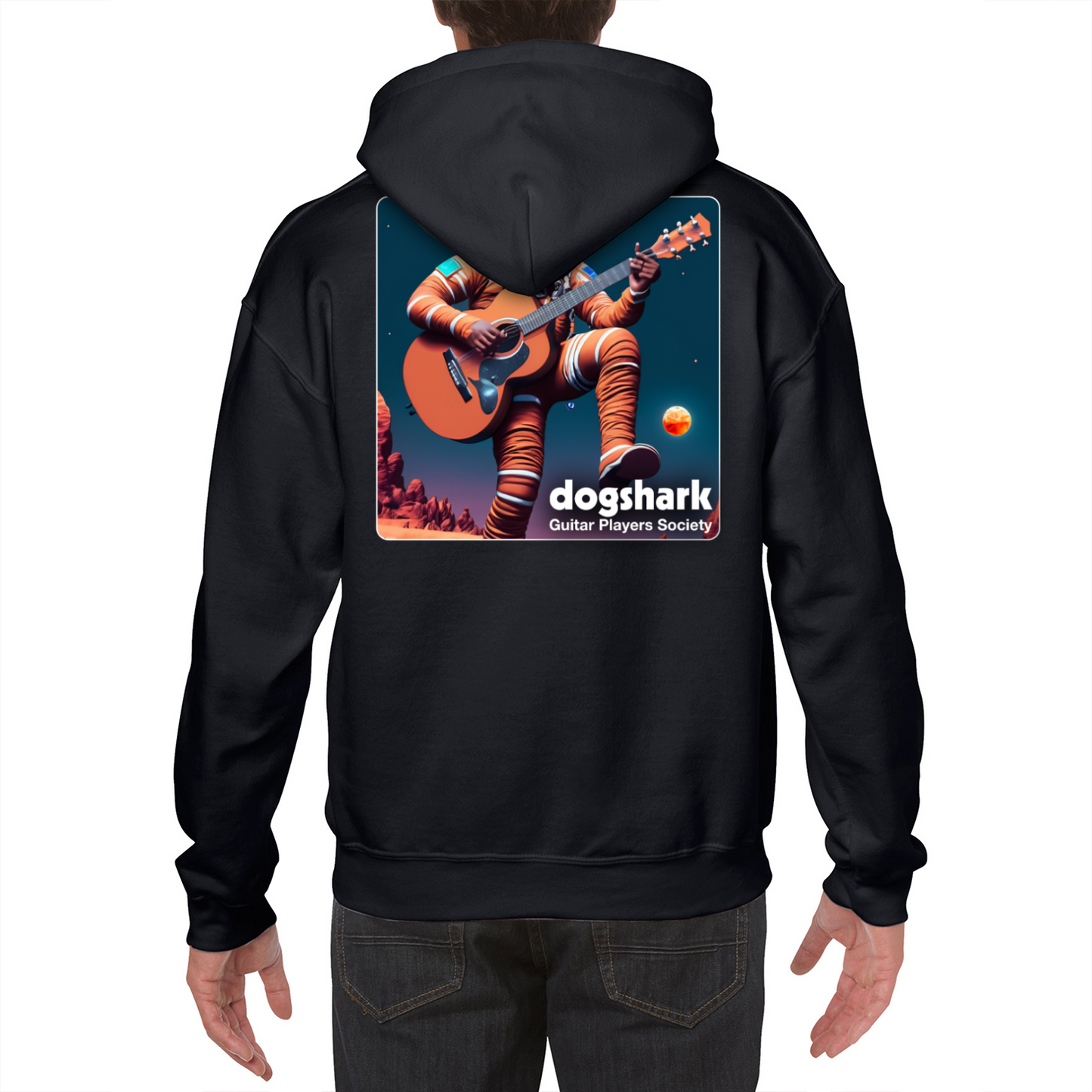 Dogshark Guitar Players Society 2024 Logo Unisex Hoodie