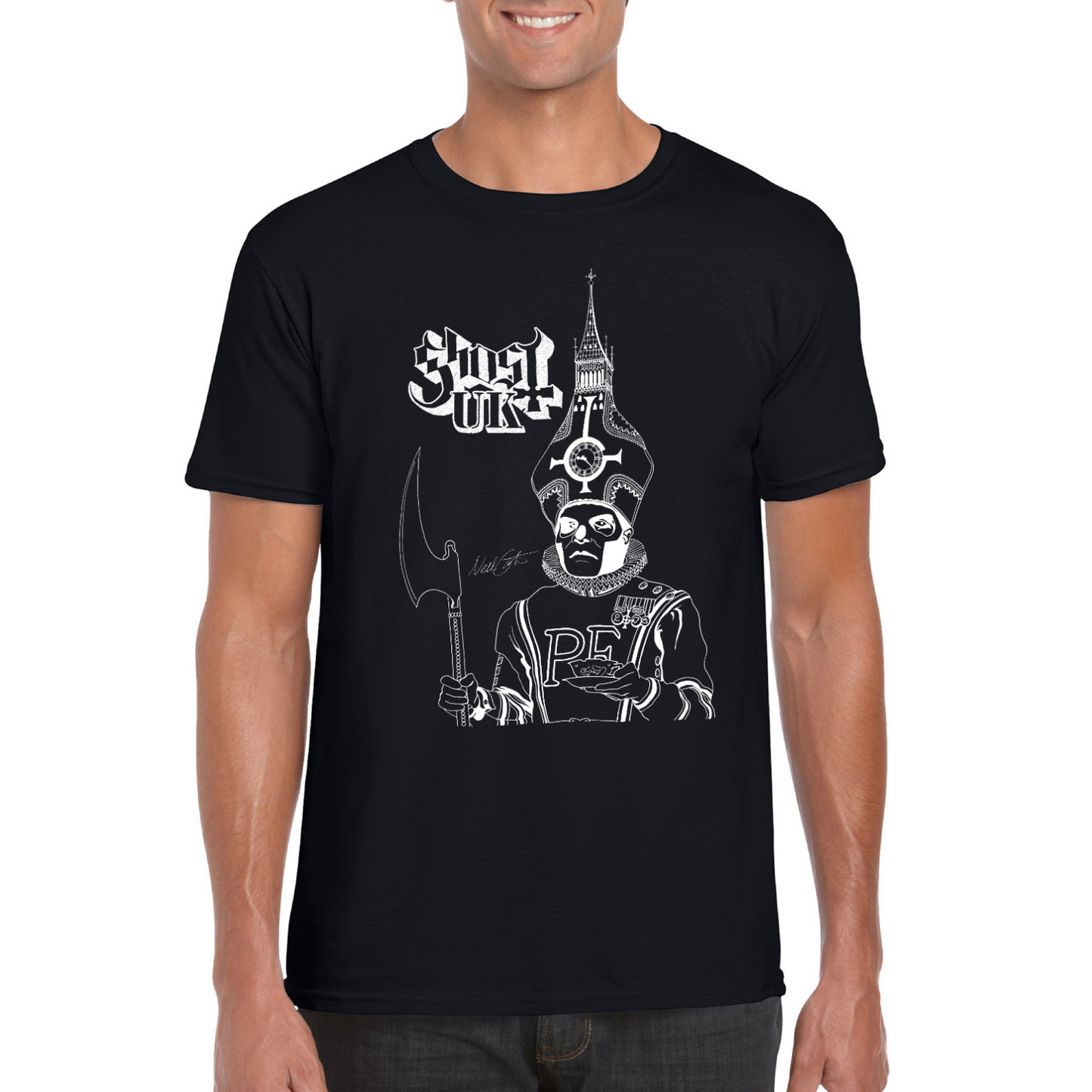 Ghost UK Papa III Black & White Unisex T-Shirt