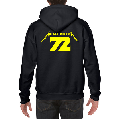 Metal Militia MM72 Yellow Logo Unisex Hoodie