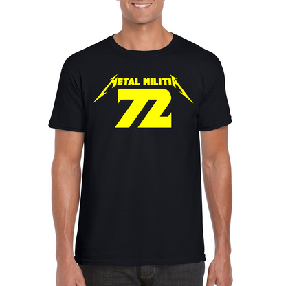 Metal Militia MM72 Yellow Logo Unisex T-Shirt