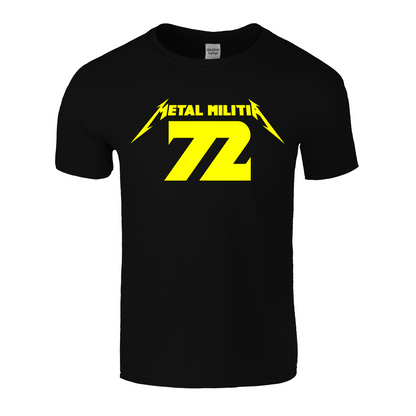 Metal Militia MM72 Yellow Logo Unisex T-Shirt