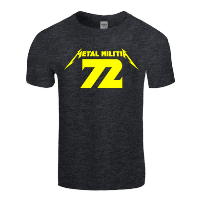 Metal Militia MM72 Yellow Logo Unisex T-Shirt