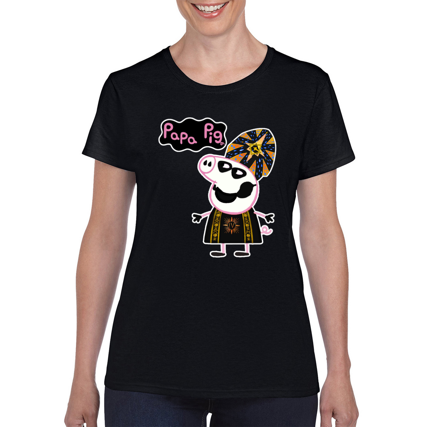 Ghost UK Papa Pig Ladies T-Shirt