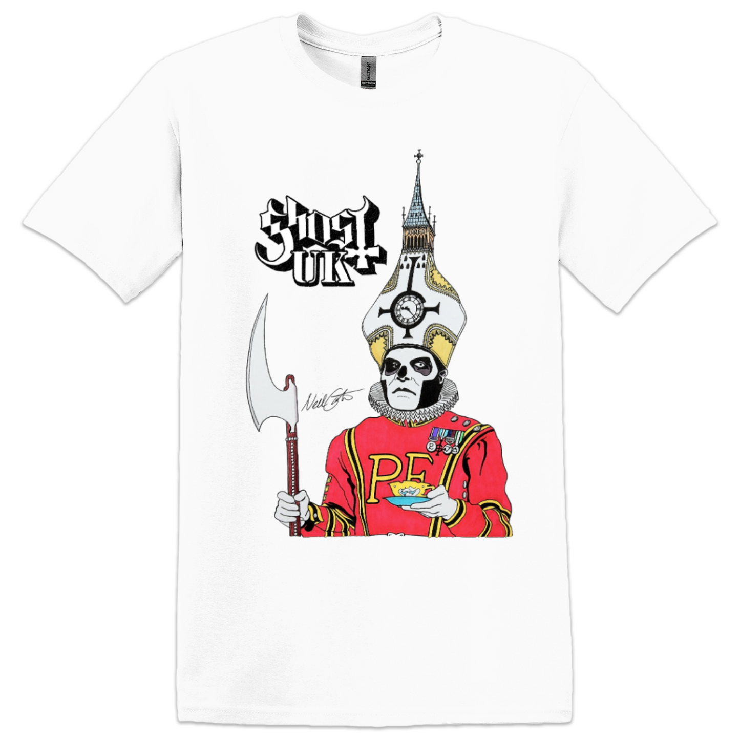 Ghost UK Papa III White Ladies T-Shirt