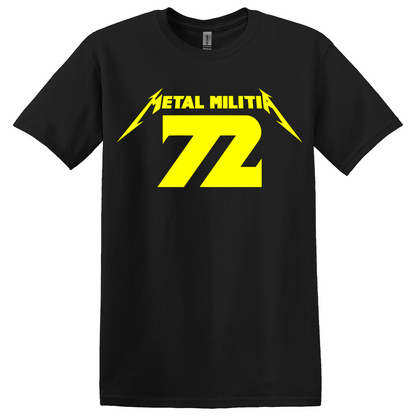 Metal Militia MM72 Yellow Logo Ladies T-Shirt