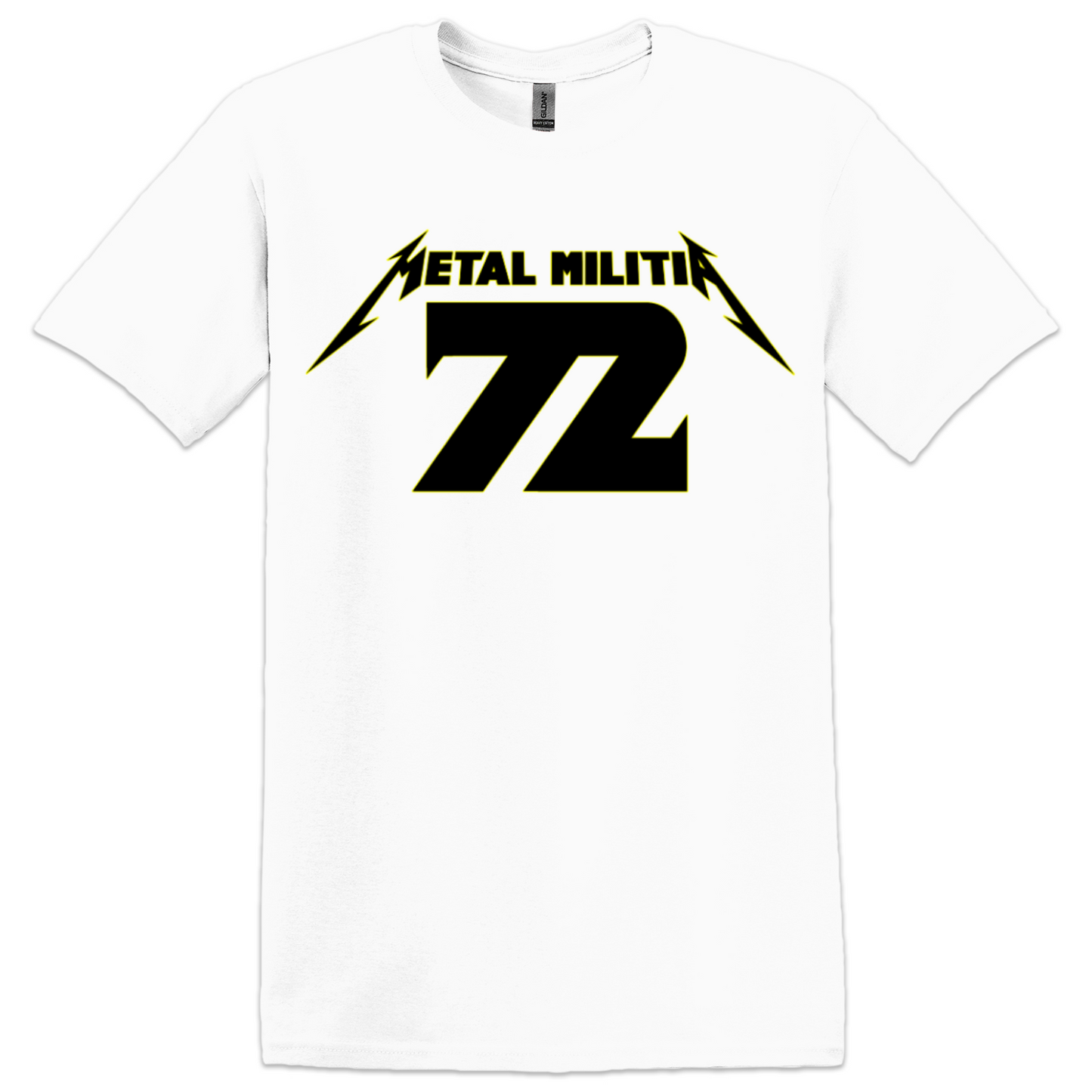 Metal Militia MM72 Black Logo Ladies T-Shirt