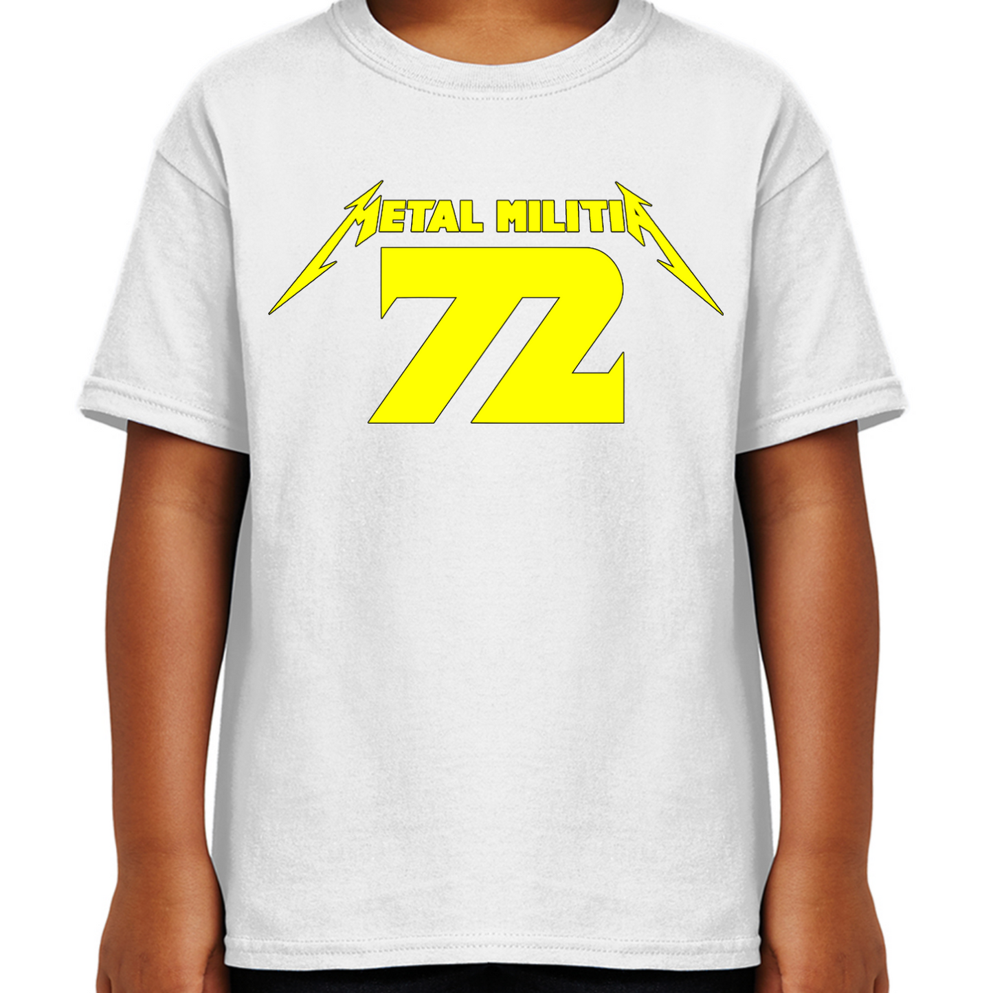 Metal Militia MM72 Yellow Logo Youth T-Shirt