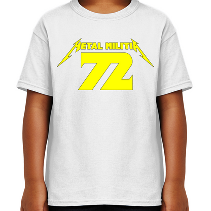 Metal Militia MM72 Yellow Logo Youth T-Shirt