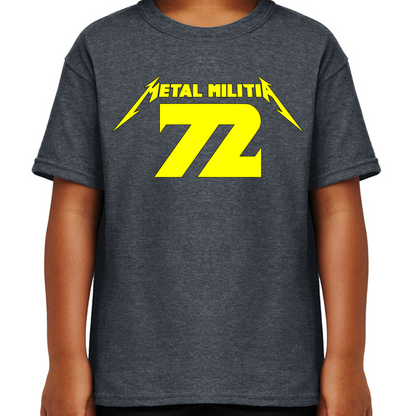 Metal Militia MM72 Yellow Logo Youth T-Shirt