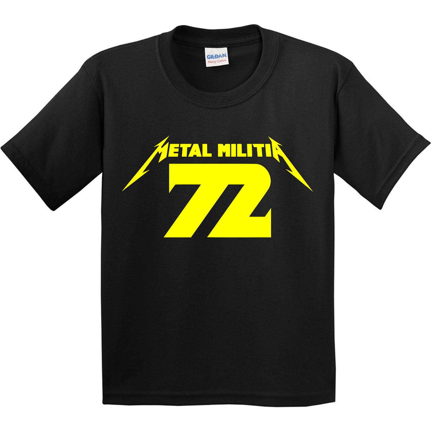 Metal Militia MM72 Yellow Logo Youth T-Shirt