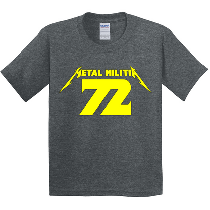 Metal Militia MM72 Yellow Logo Youth T-Shirt