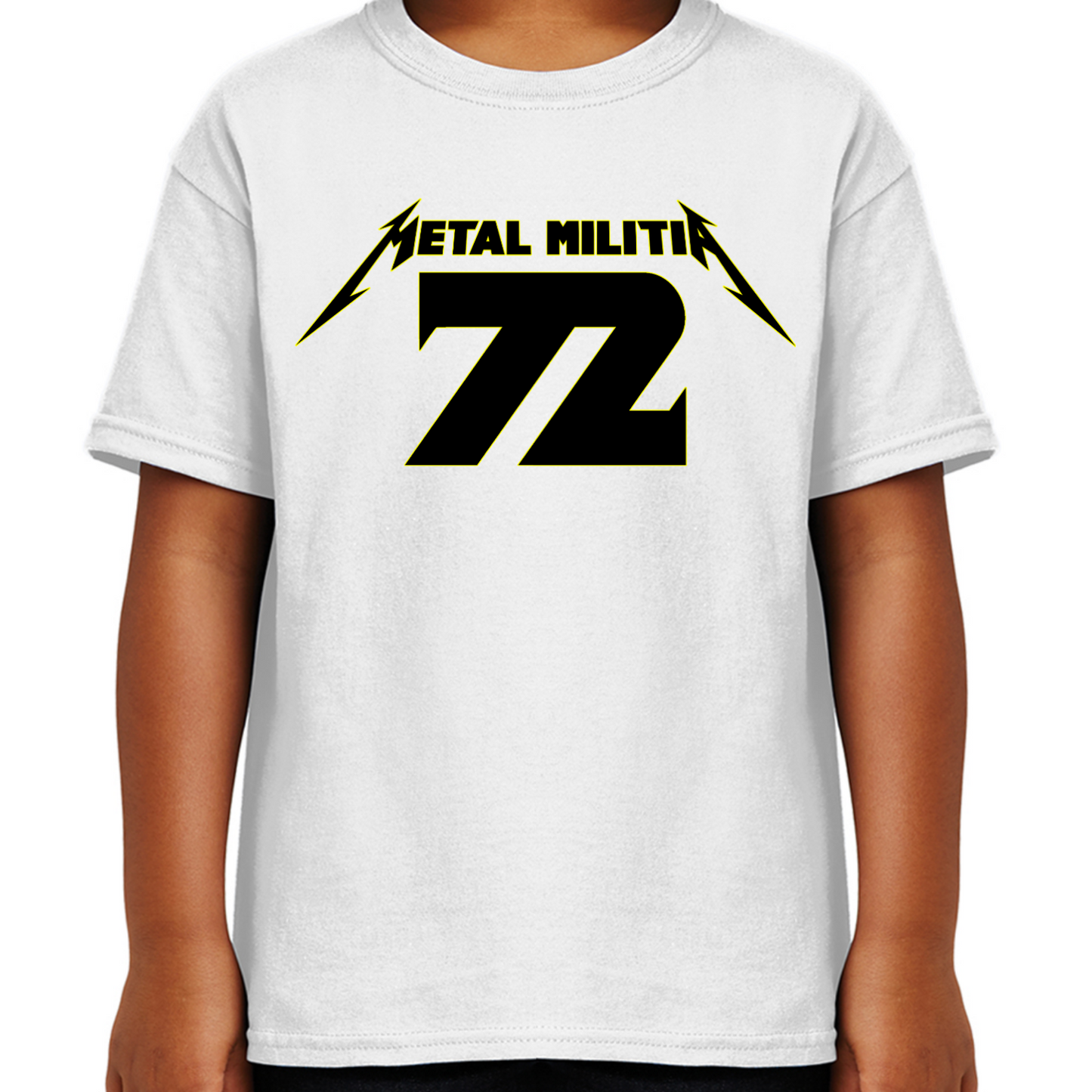 Metal Militia MM72 Black Logo Youth T-Shirt