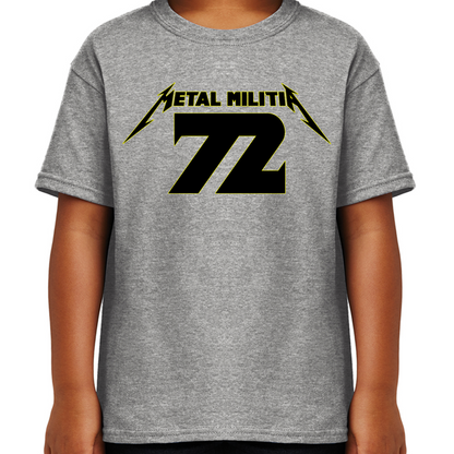 Metal Militia MM72 Black Logo Youth T-Shirt