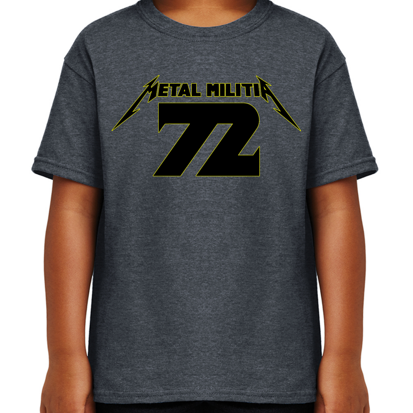 Metal Militia MM72 Black Logo Youth T-Shirt