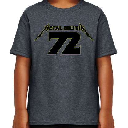 Metal Militia MM72 Black Logo Youth T-Shirt