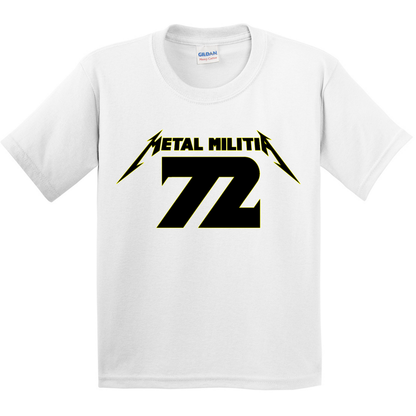 Metal Militia MM72 Black Logo Youth T-Shirt