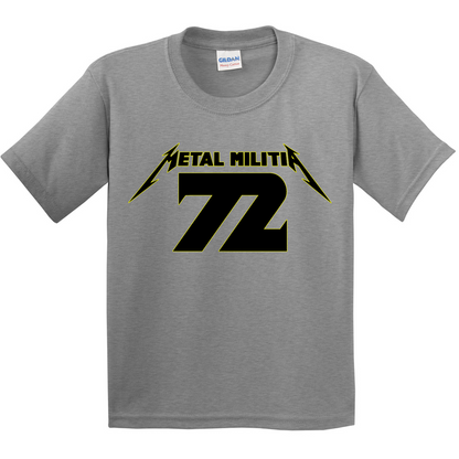 Metal Militia MM72 Black Logo Youth T-Shirt