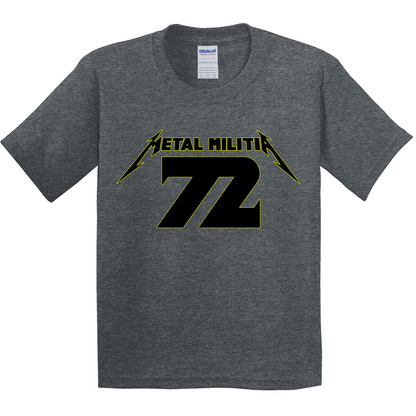 Metal Militia MM72 Black Logo Youth T-Shirt