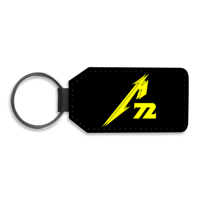 Metal Militia Yellow Badge Keyring