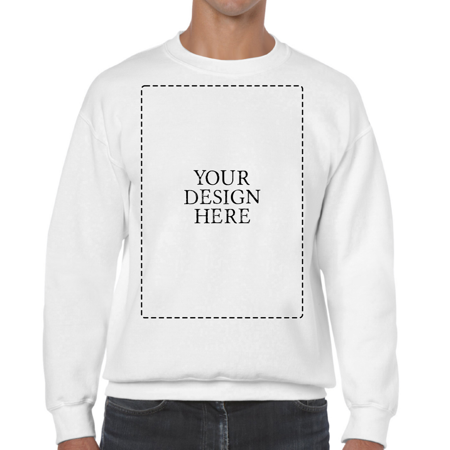 Personalised Unisex Sweatshirt Front Print Only