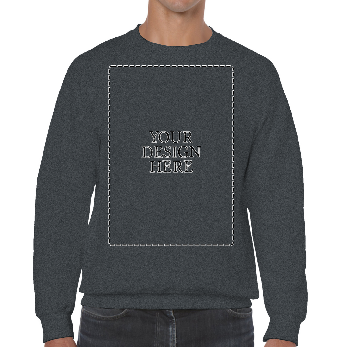 Personalised Unisex Sweatshirt Front Print Only