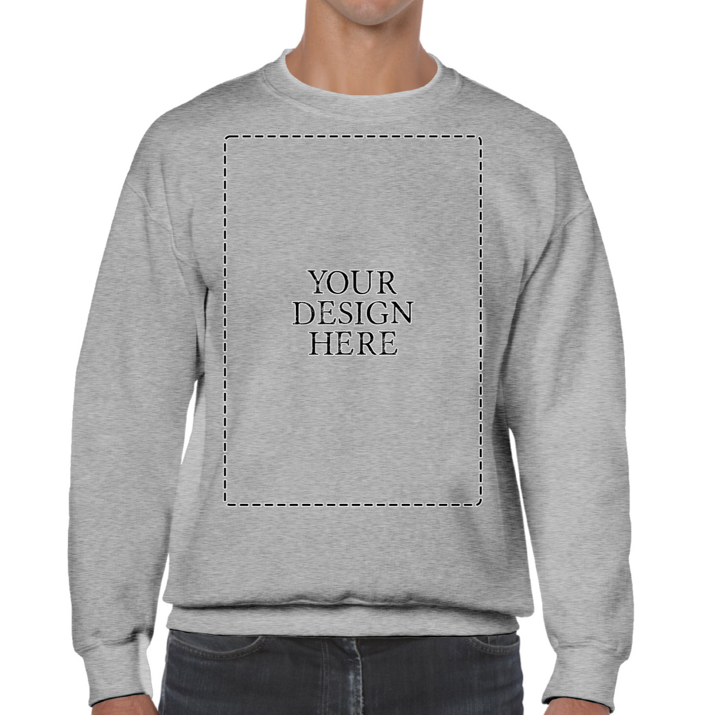 Personalised Unisex Sweatshirt Front Print Only