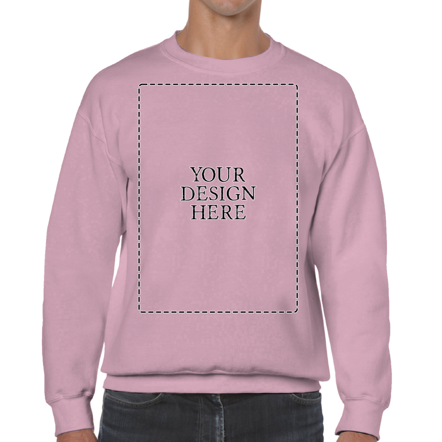 Personalised Unisex Sweatshirt Front Print Only