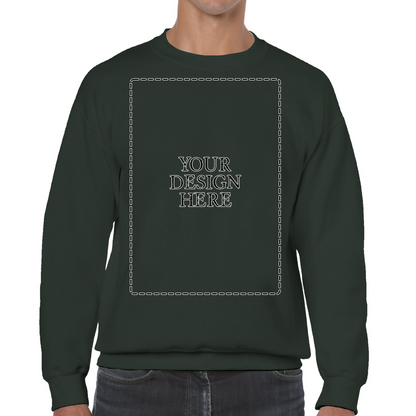 Personalised Unisex Sweatshirt Front Print Only