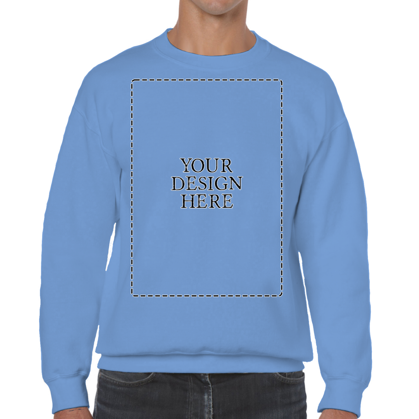 Personalised Unisex Sweatshirt Front Print Only