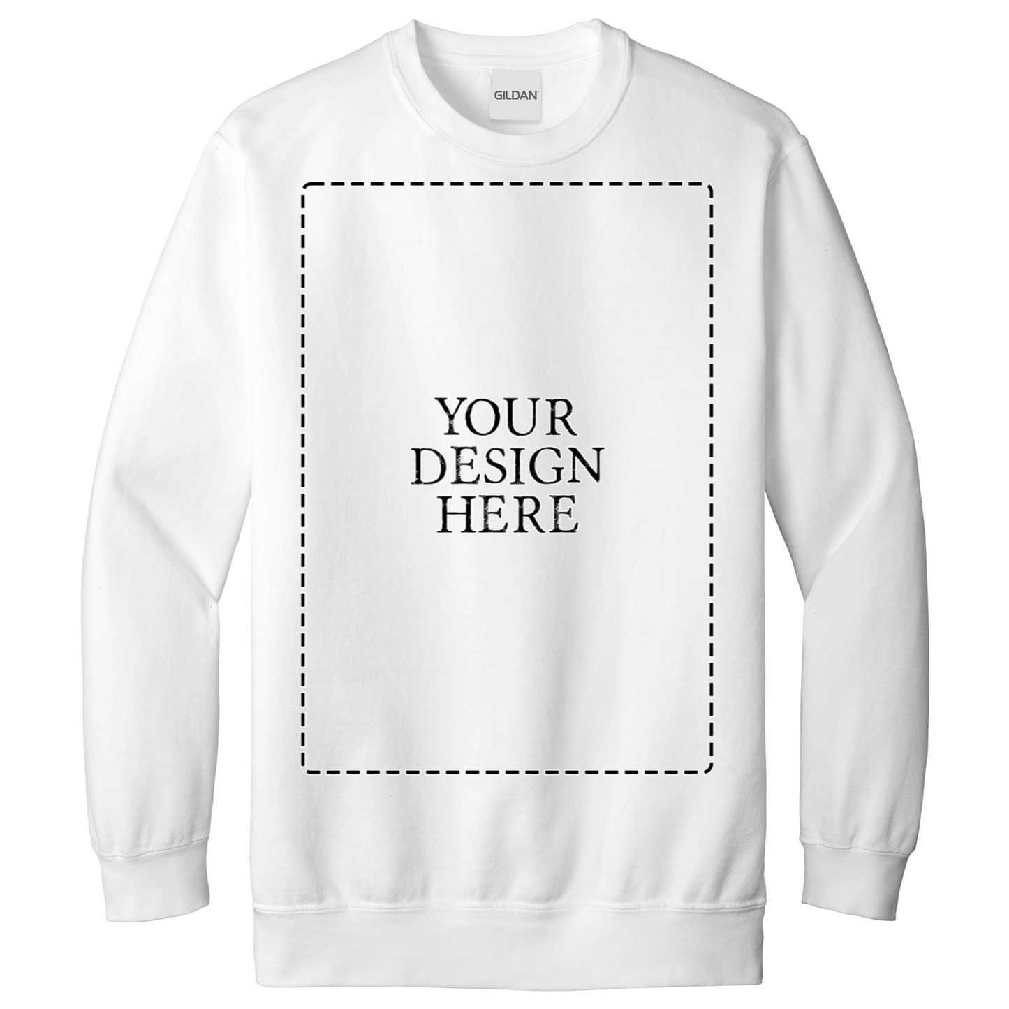 Personalised Unisex Sweatshirt Front Print Only