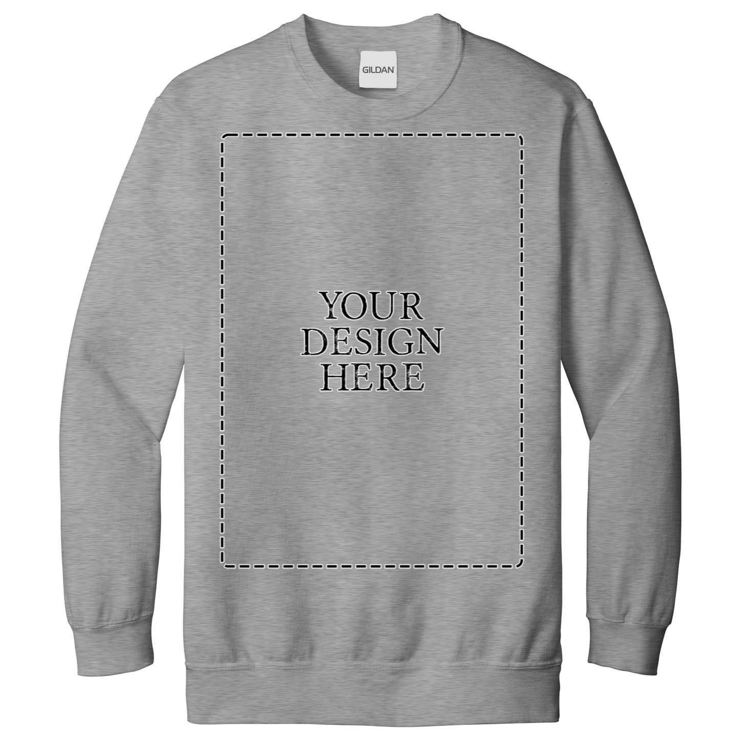 Personalised Unisex Sweatshirt Front Print Only