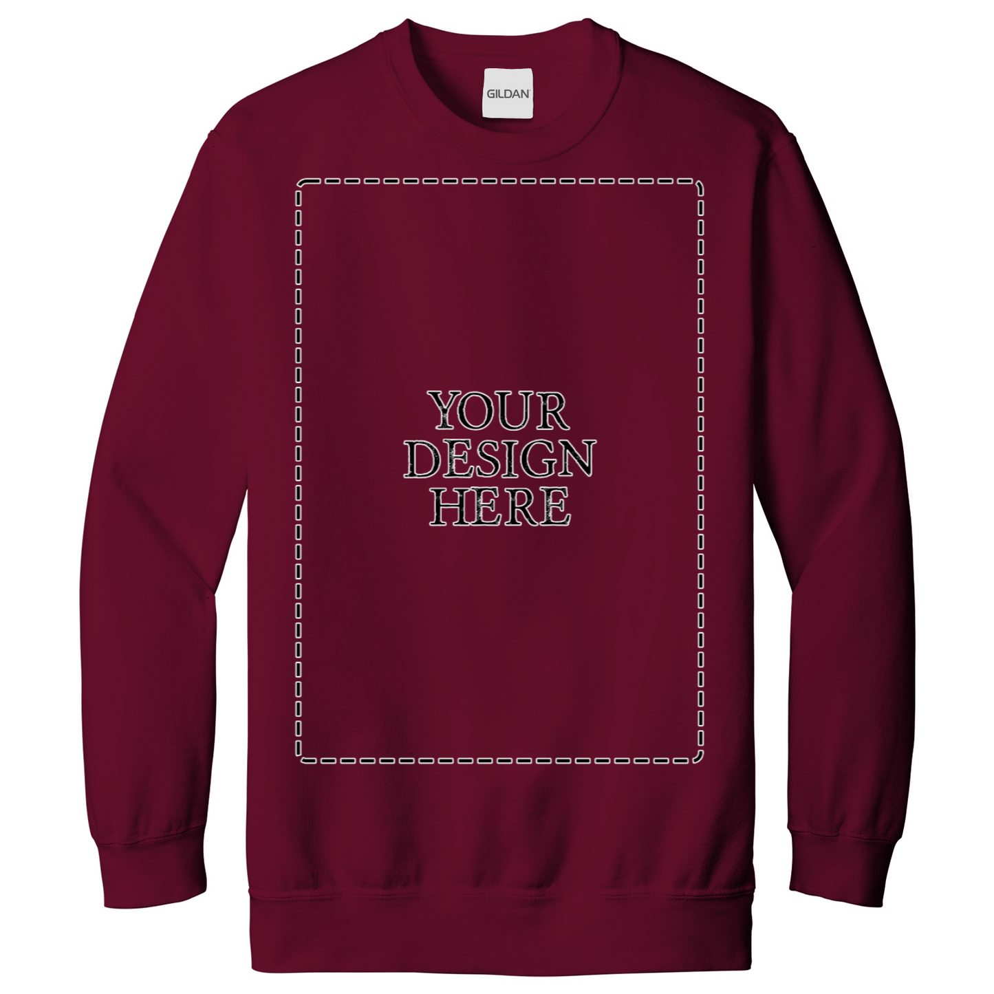 Personalised Unisex Sweatshirt Front Print Only