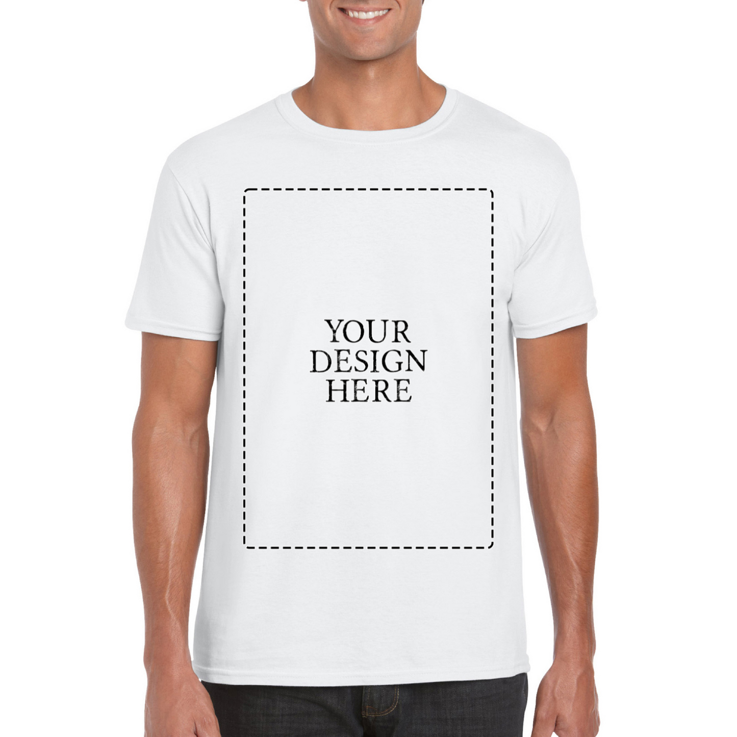 Personalised Unisex T-Shirt Front Print Only