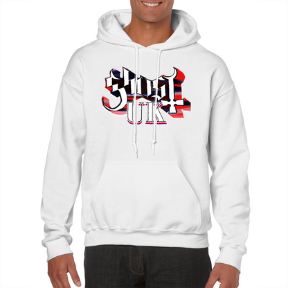 Ghost UK Papa Gon Preach White Unisex Hoodie